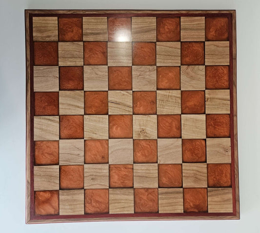 Cherry and Epoxy Chessboard