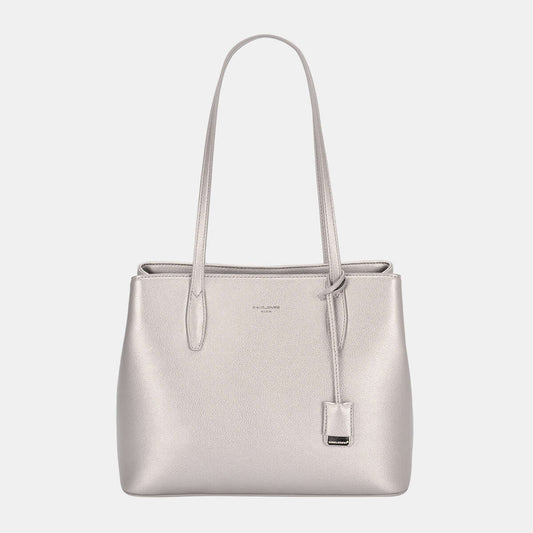 David Jones PU Leather Handbag D.Silver One Size