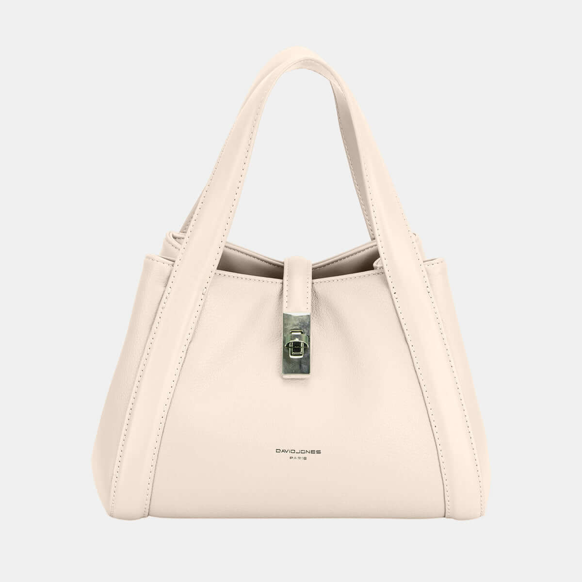 David Jones PU Leather Bucket Bag Beige One Size